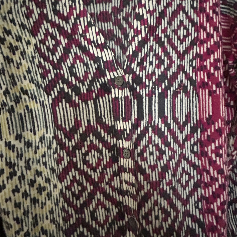 Neimann Marcus Geometric Patterned Long Sleeve Ca… - image 4